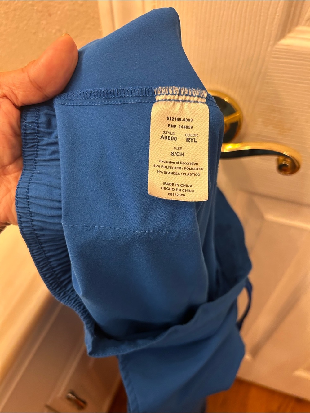 3 (S/S/M) Blue Utility Scrub Pants - Comfortable Workwear - Picture 9 of 13